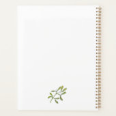 オンドリの水色の手スケッチ プランナー手帳 (裏面)