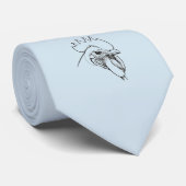 オンドリの鶏パターン ネクタイ (ロール)