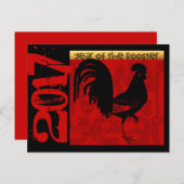 オンドリの2017年の郵便はがきのカスタマイズ可能な年 シーズンポストカード (正面/裏面)