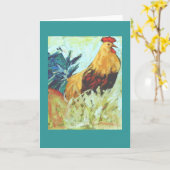 オンドリカード カード (黄色い花)