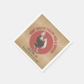 オンドリヴィンテージルックテーブルナプキン スタンダードカクテルナプキン (角)