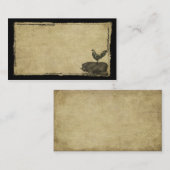 オンドリ及びブタのきちんとした名刺 名刺 (正面/裏面)