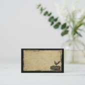 オンドリ及びブタのきちんとした名刺 名刺 (スタンド正面)