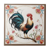 オンドリ開花 タイル (正面)