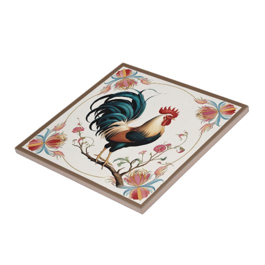 オンドリ開花 タイル (側面)