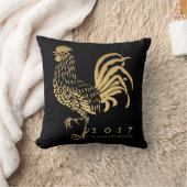 オンドリ2017のカスタマイズ可能な枕の年 クッション (ブランケット)