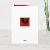 オンドリ2017年挨拶の2のカスタマイズ可能な年 シーズンカード (裏面)