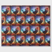 オンドリ ラッピングペーパー (フラット)