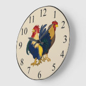 オンドリ ラージ壁時計 (傾斜)