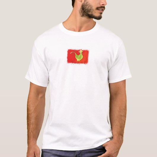 オンドリ-中国のな印 Tシャツ (正面)