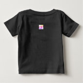 オンドリRAGLAN袖KANJI LOVE ベビーTシャツ (裏面)