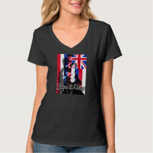 オンナパカコクイーンリリウオカラニハワイアン王国R Tシャツ
