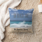 オンビーチタイムパーソナライズされたトロピカルパラダイス クッション (ブランケット)