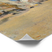 オンビーチユージェーンブダンファインアート ポスター (角)