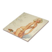 オンビーチレトロピンアップガール タイル (側面)