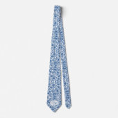 オンファロデスブルー&スカイダイバーブルー結婚の形見  ネクタイ (正面)