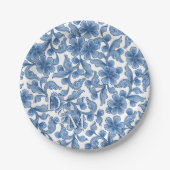 オンファロデズブルーフローラ ペーパープレート (正面)