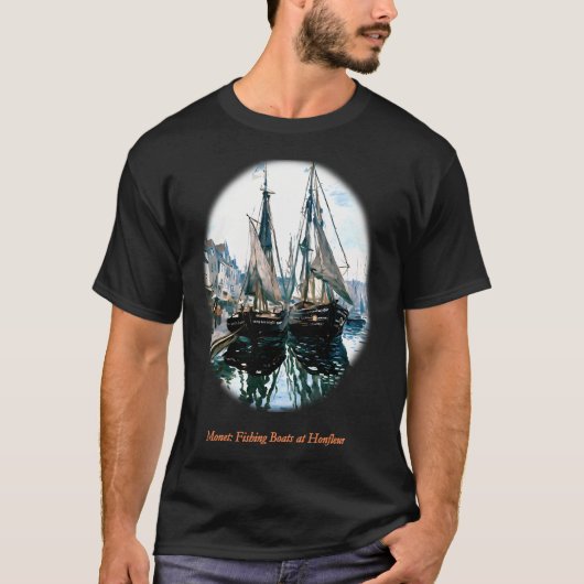オンフルールの漁船 Tシャツ (正面)