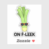 オンフレッおもしろいクベギーLeek Pun シール (シート)