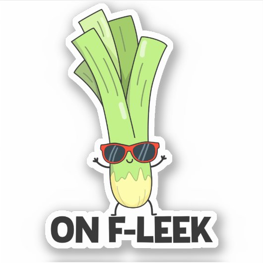 オンフレッおもしろいクベギーLeek Pun シール (正面)