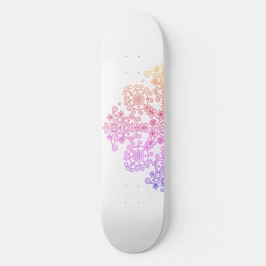オンブレの花 スケートボード (正面)