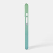 オンブレグリーンのiPhoneケース 名前と名言をカスタマイズ iPhone 16ケース (左側面)