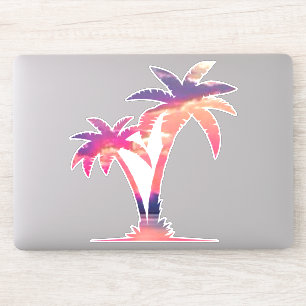 オンブレサンセットカラーヤシの木 シール