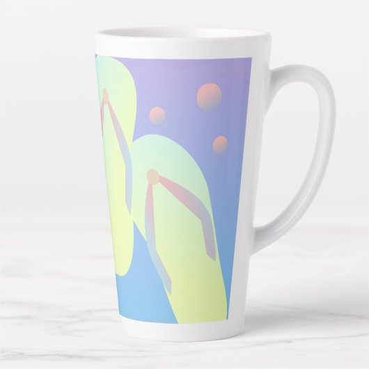 オンブレサンダルの夏 カフェラテマグ (右)