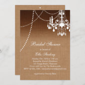 オンブレシャンデリア ブライダルシャワー招待状 招待状 (正面/裏面)