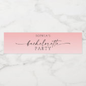 オンブレバチェロレッテウォーターボトルラベル ペットボトルラベル (シングルラベル)