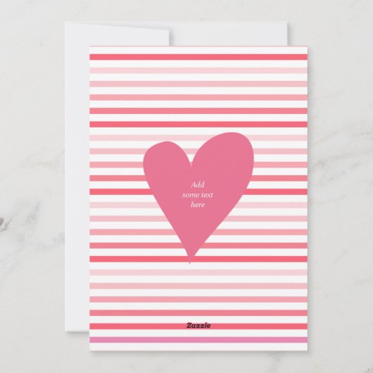 オンブレピンクのHOHO ガレンティーンズデーの2枚の写真 シーズンカード (裏面)