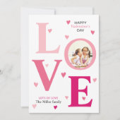 オンブレピンク  愛 ヴァレンタインデー 2枚の写真 シーズンカード (正面)