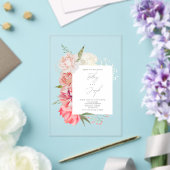 オンブレフローラボタニカルエレガントウェディング招待状 アクリル招待状 (インサイチュ (ウェディング))