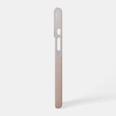 オンブレブラウンのカスタム名入れ引用符iPhoneケース iPhone 16ケース (左側面)