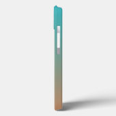 オンブレブラウン+ブルーのカスタムCase-Mate iPhoneケース Case-Mate iPhoneケース (裏面 / 左)