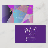 オンブレヘアシアースフェイク金ゴールドサロン美しい 名刺 (正面/裏面)