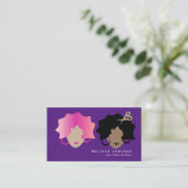 オンブレヘアーシアーズフェイク金ゴールドウェーブガールサロン美しい 名刺 (スタンド正面)