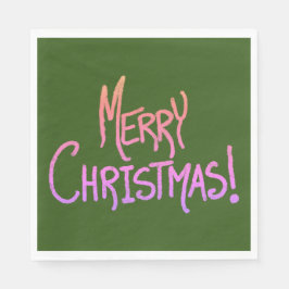 オンブレメリークリスマスナプキンズ スタンダードランチョンナプキン