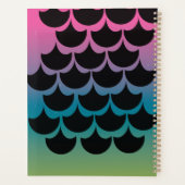 オンブレレインボーマーメイドカラフル名 プランナー手帳 (裏面)