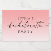 オンブレーバチェロレッテきらめくワインラベル スパークリングワインラベル (シングルラベル)