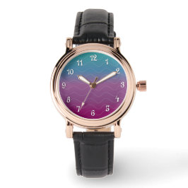 オンブレ波 – Cranberry Blues 腕時計