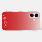 オンブレ・グラデーション・レッドの名入れ Case-Mate iPhoneケース (裏面 (横))
