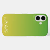 オンブレ グリーン イエロー カスタム Case-Mate iPhoneケース (裏面 (横))