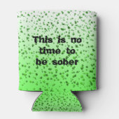 オンブレ グリーン シャムロック クローバー セントパトリックデー 缶クーラー (裏面)