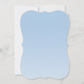 オンブレ バタフライ ベイビー シャワー 招待状 (裏面)