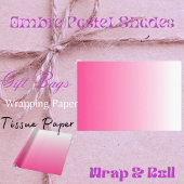 オンブレ パステル シェード ラッピングペーパー ラージペーパーバッグ