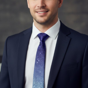 オンブレ パープル バイオレット トレンディ グリッター ネクタイ