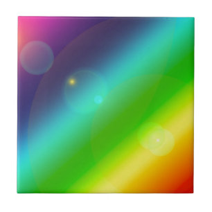 オンブレ レインボー タイル