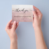 オンブレ/予算/ 感謝カード チラシ (手)