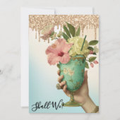 *~* オンブレ 10A101 フォト カクテル バチェロレッテ 招待状 (正面)